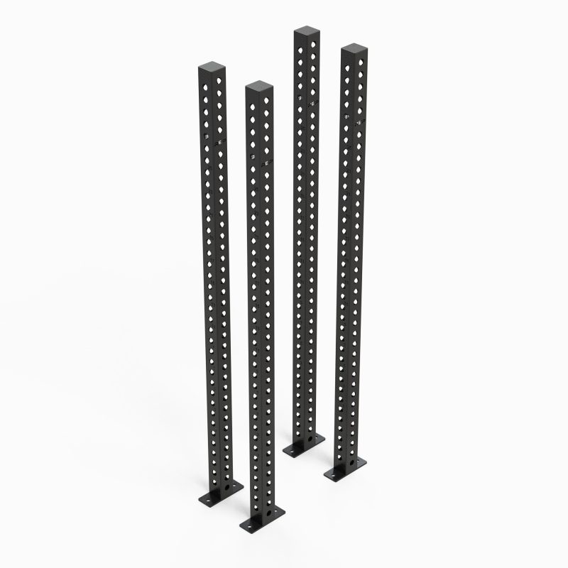 Apollo Rack Uprights 80" Metallic Black Set of Four