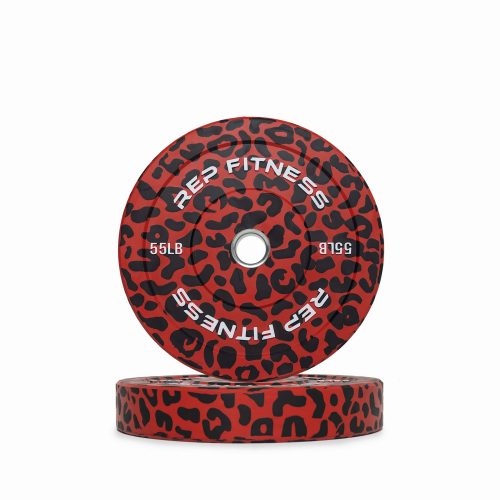 55lb Animal Print Bumper Plate Pair