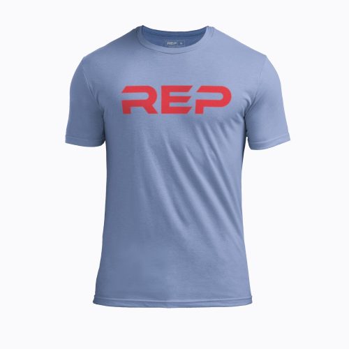 Heather Blue/Red Daily Driver 2.0 Tri-Blend Crew