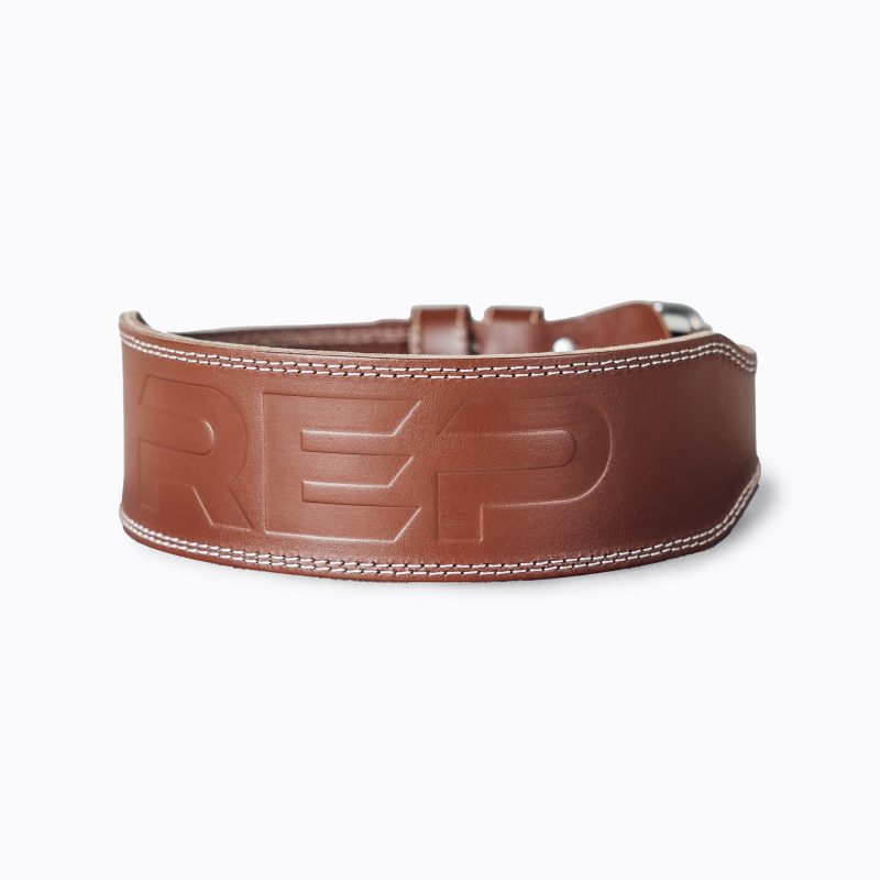 OlympicLeatherWeightliftingBelt Brown thumbnail