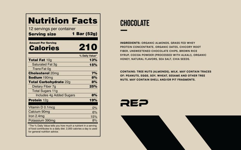 PuristProteinBar Chocolate NutritionLabelFULL 744ecdac 9cc0 4ed3 8c98 4f821a3c407d