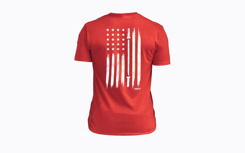 REPApparel AmericanFlag Back Red