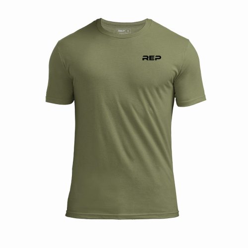 REPApparel AmericanFlag Front Olive