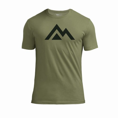 REPApparel Men sTri BlendMountainTee Olive thumbnail