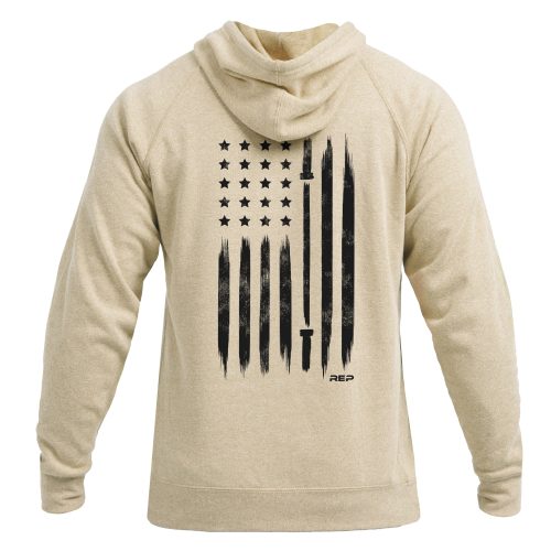 Heather Stone Unisex USA Pull Over Hoodie