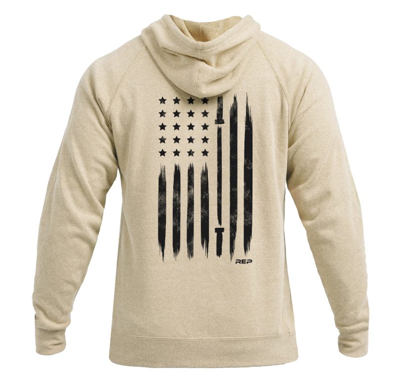 Heather Stone Unisex USA Pull Over Hoodie