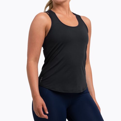 Athlete wearing a black REP Women’s Clio Tank Top.