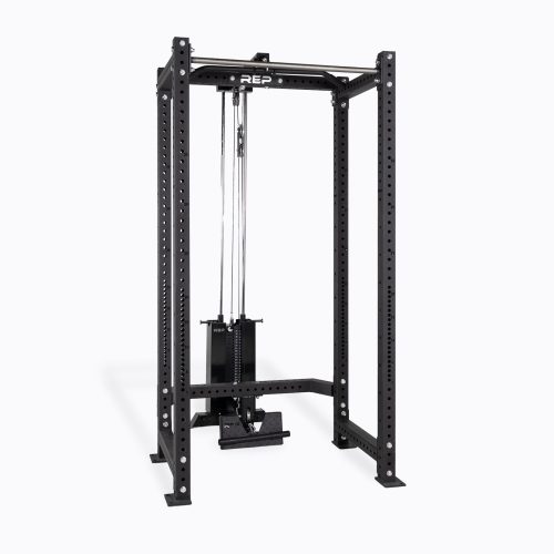 Selectorized Lat Pulldown & Low Row on a PR-4000 Power Rack