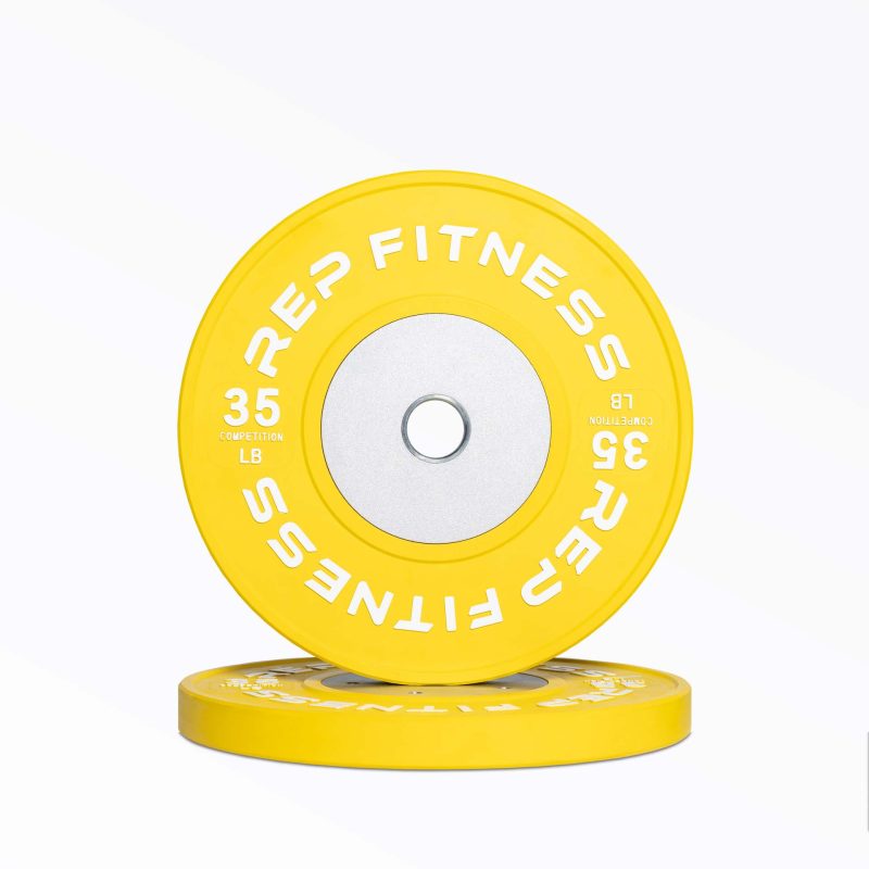 Yellow 35lb Competition Bumper Plate Pair