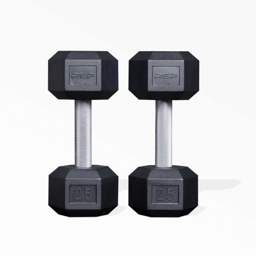 25lb Hex Dumbbell Pair