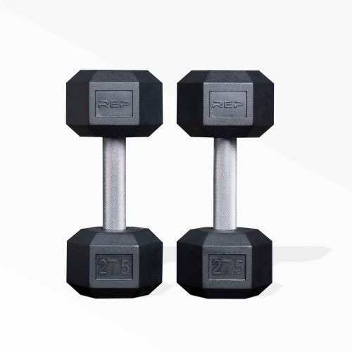 27.5lb Hex Dumbbell Pair