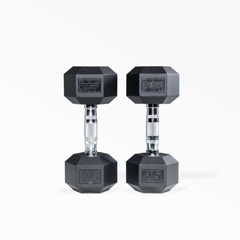 25lb Ergo Hex Dumbbell Pair