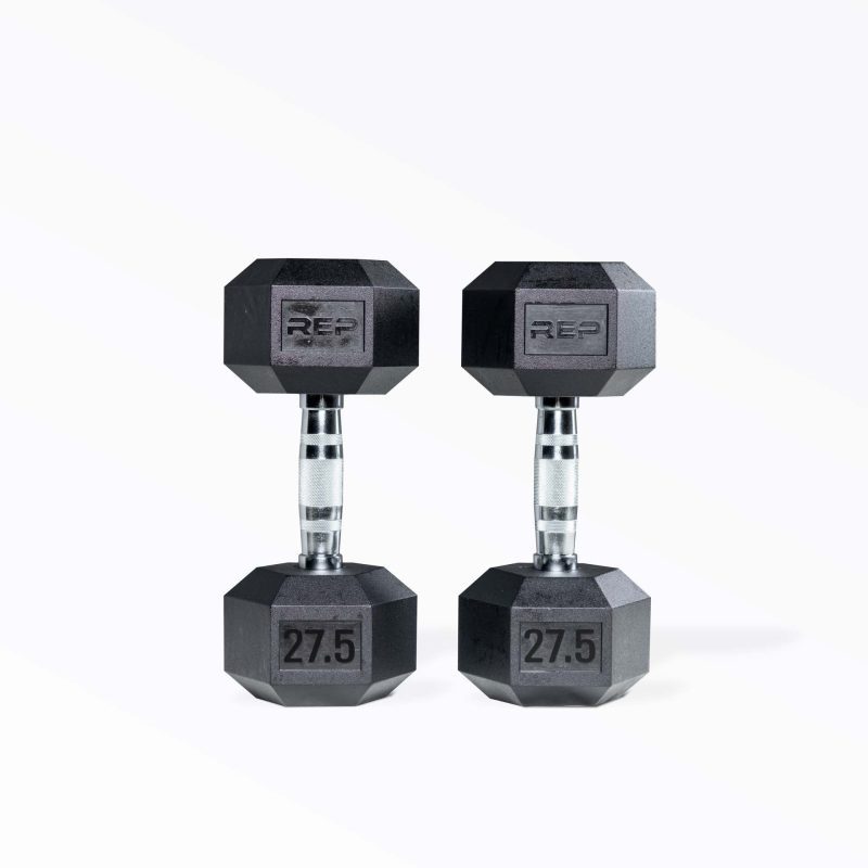 27.5lb Ergo Hex Dumbbell Pair