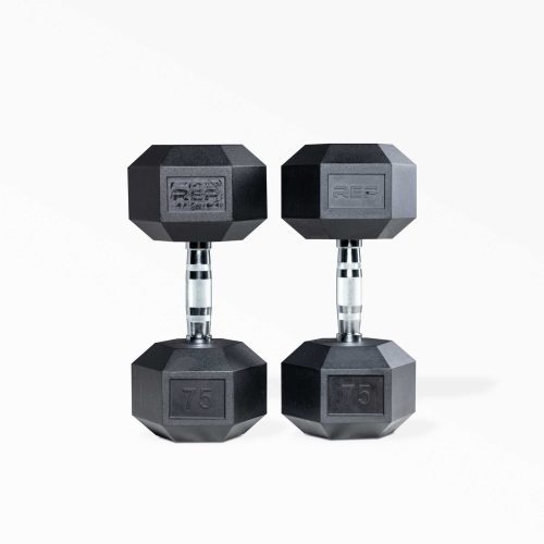 75lb Ergo Hex Dumbbell Pair