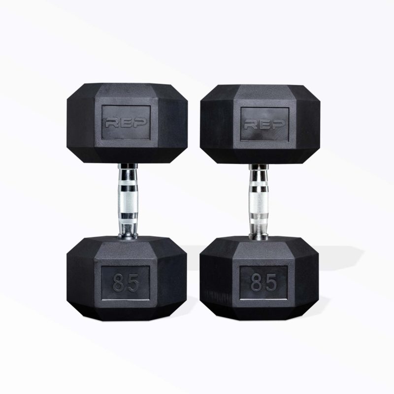 85lb Ergo Hex Dumbbell Pair