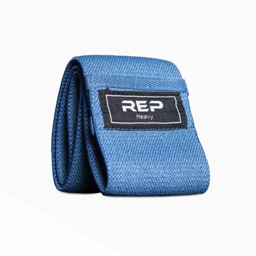 Blue heavy resistance REP circle hip band.