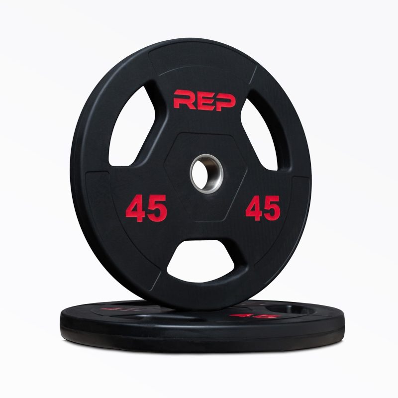 45lb Rubber Coated Olympic Plate Pair