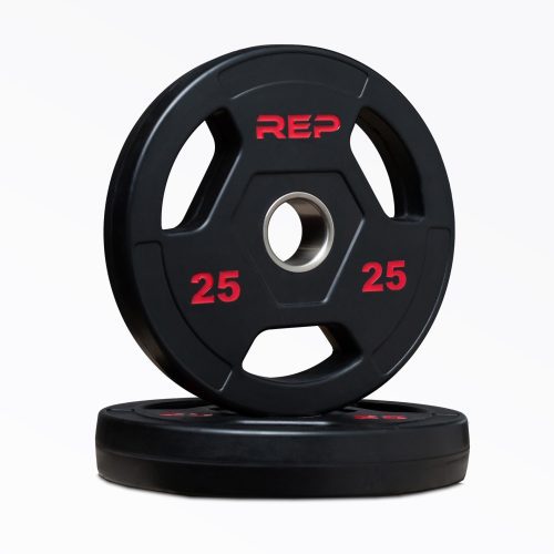 25lb Rubber Coated Olympic Plate Pair