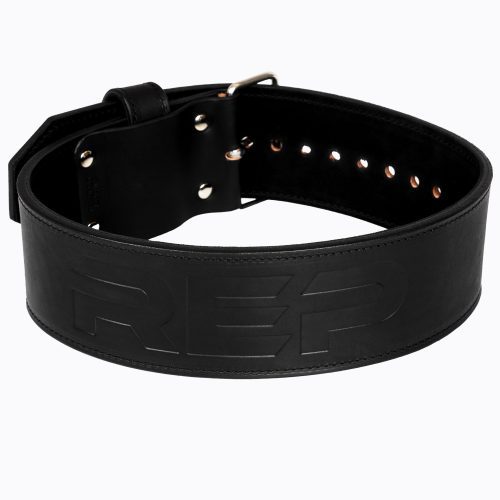 Black REP Premium Leather Lifting Belt.